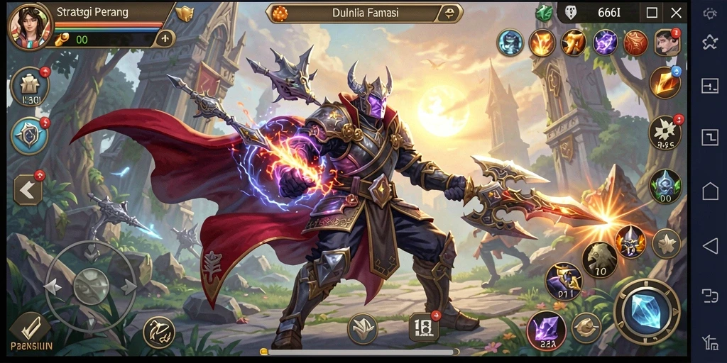 Tampilan gameplay epik di 666I dengan strategi yang mendebarkan.