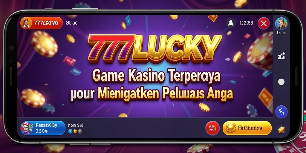 Screenshot gameplay <strong>777LUCKY</strong> menampilkan keseruan permainan kasino.