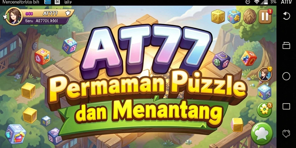 Screenshot gameplay AT777 menunjukkan berbagai tantangan puzzle yang seru.