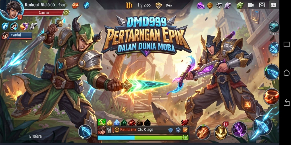 Gameplay seru dari DMD999 dengan pertarungan yang mendebarkan.
