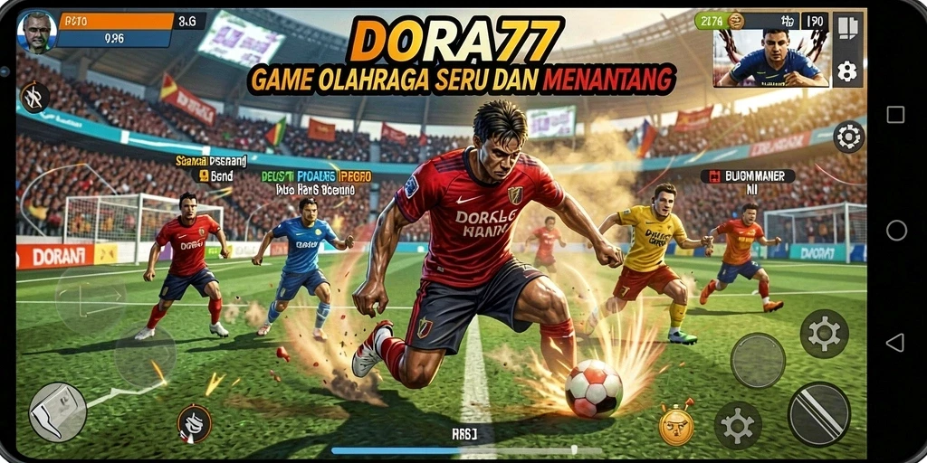 Tampilan gameplay DORA77 yang seru dan menantang.