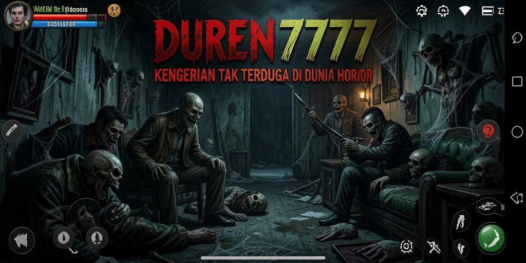 Tampilan gameplay yang mencekam dan menegangkan dalam DUREN777.