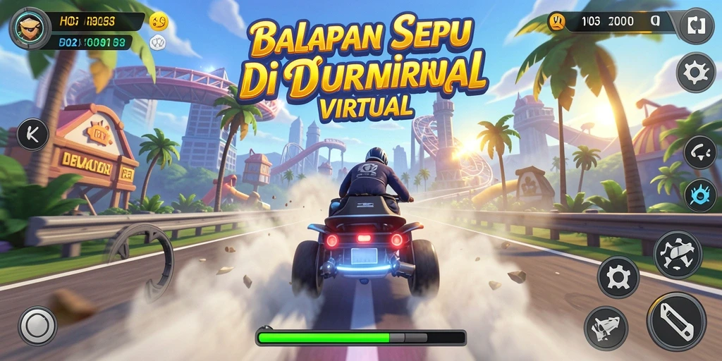 Tampilan gameplay H03 yang penuh aksi dan kecepatan.