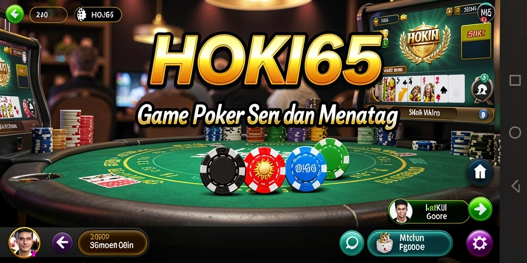 Screenshot HOKI65 menampilkan gameplay poker yang seru.