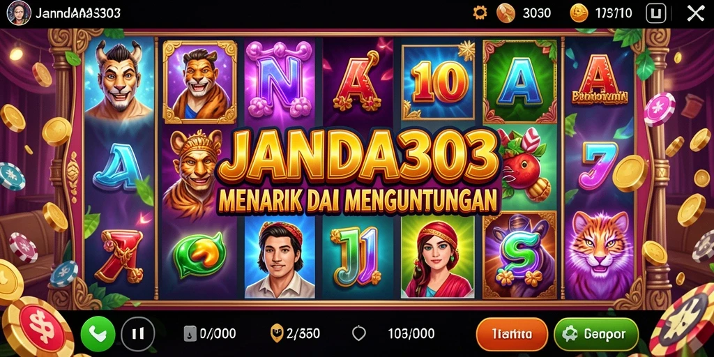 Tampilan gameplay JANDA303 yang seru dan menantang.