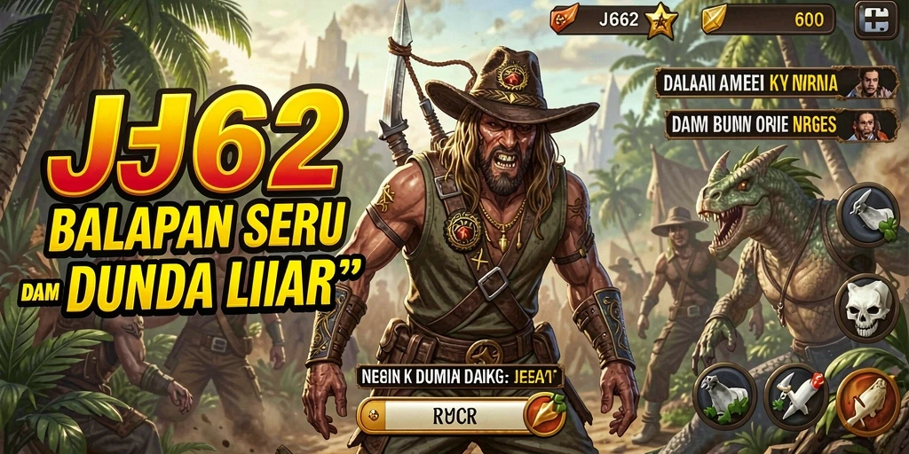Screenshot gameplay JJ62 menampilkan balapan mendebarkan di lintasan yang menantang.