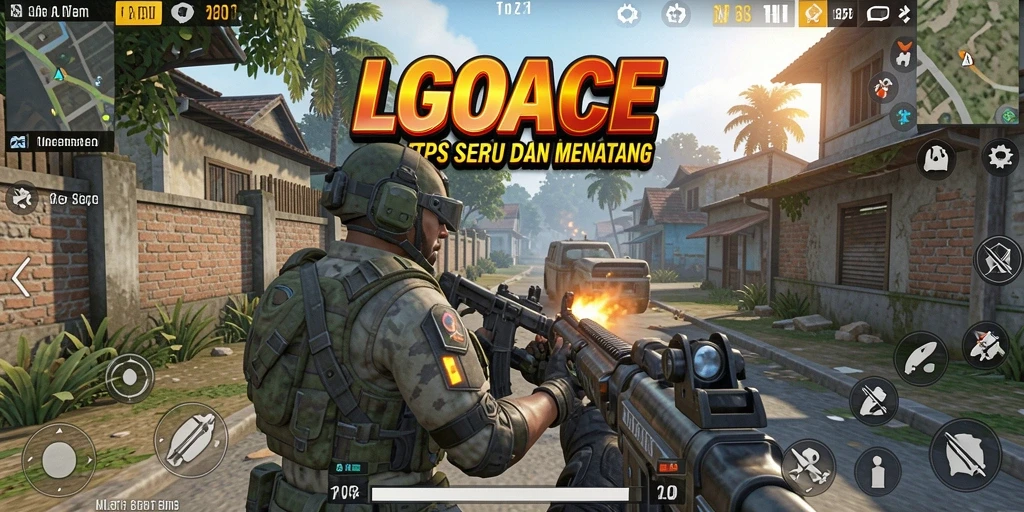 Tangkapan layar LGOACE menampilkan pertempuran intens di medan perang.