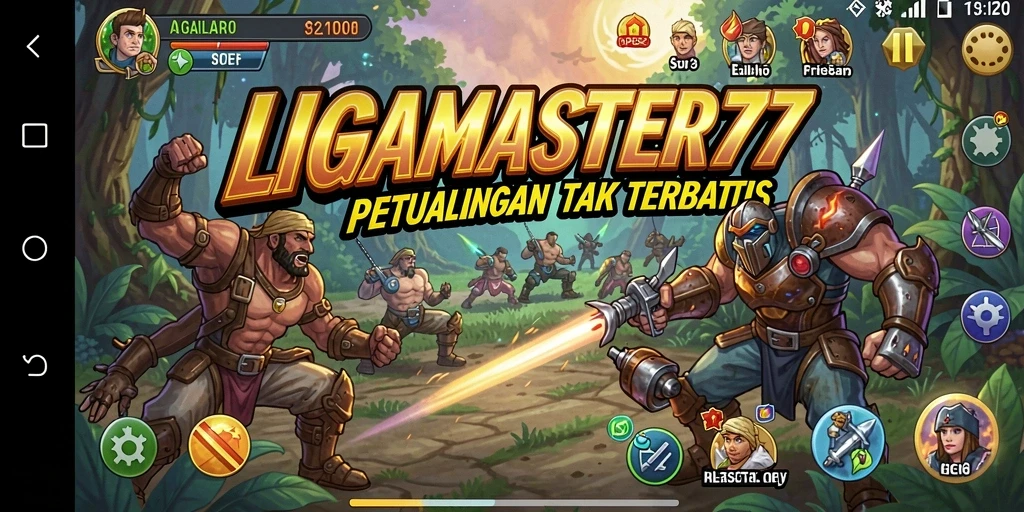 Tampak seru saat pemain menjalani tantangan di LIGAMASTER77.