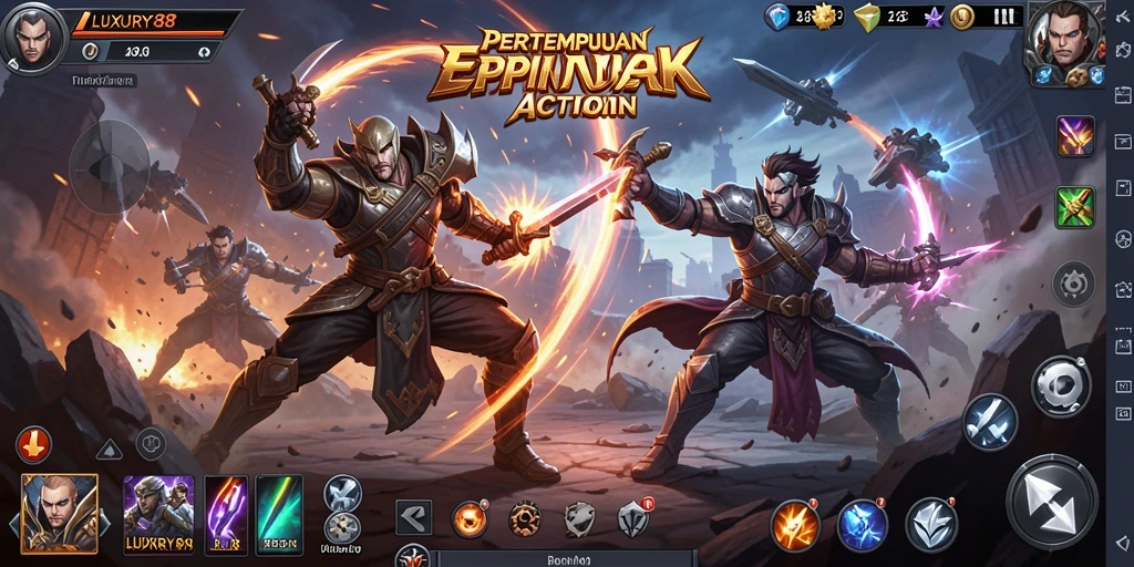 Screenshot menunjukkan aksi mendebarkan dalam LUXURY88 dengan grafis yang menawan.