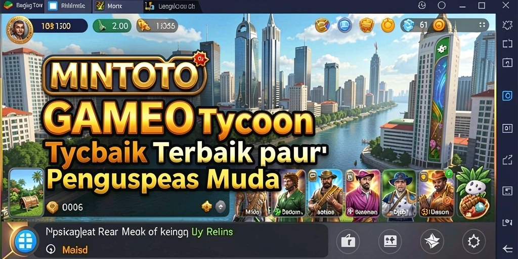 Tampilan gameplay intensif dari MINTOTO yang menunjukkan pengembangan bisnis.