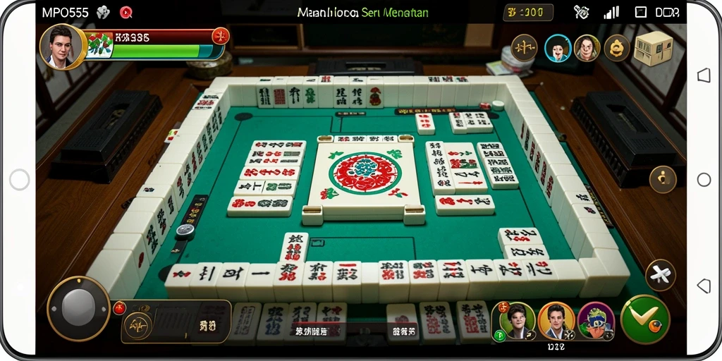 Screenshot gameplay MPO555 yang menunjukkan pengalaman Mahjong yang seru.