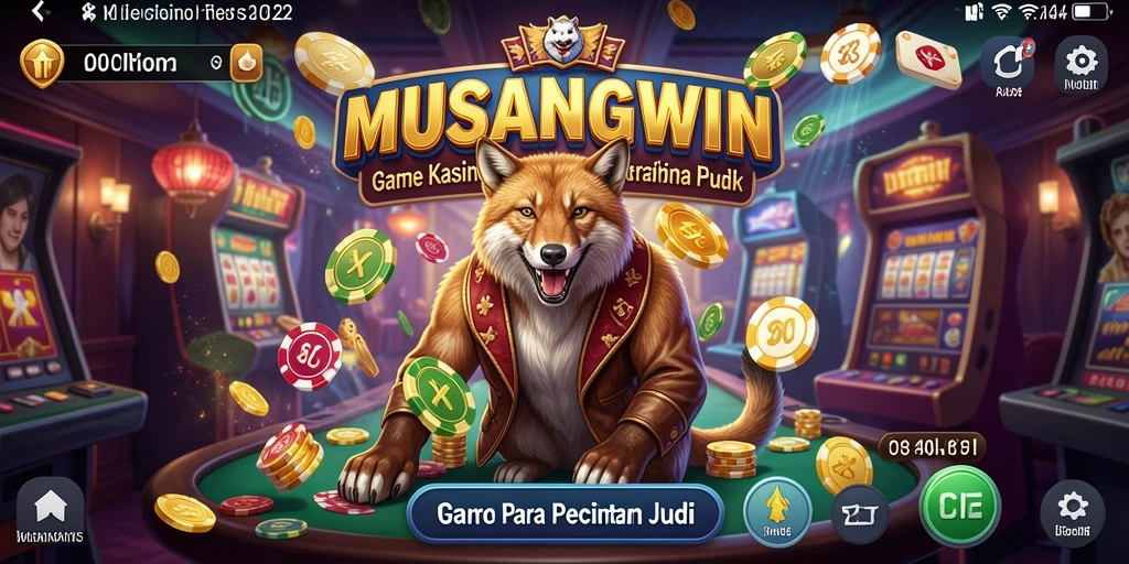 Tampilan gameplay seru dan mendebarkan di MUSANGWIN.