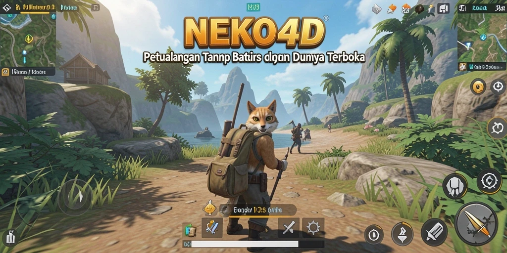 Gameplay NEKO4D yang menampilkan eksplorasi dunia terbuka yang menarik.