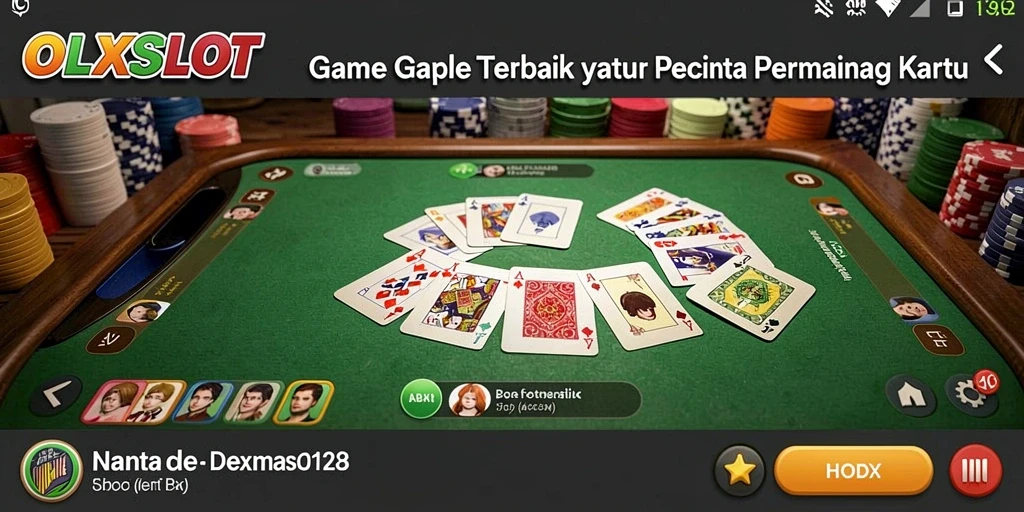 Tampilan gameplay Gaple yang menarik di OLXSLOT.