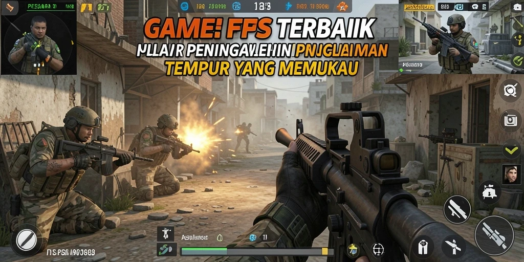 Screenshot mengesankan dari gameplay FPS di PESIAR88.
