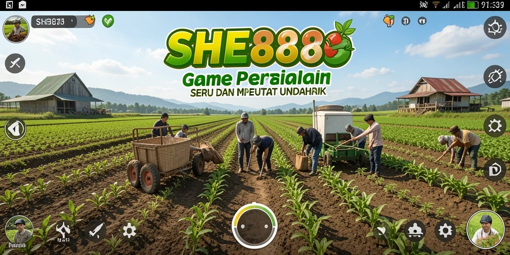 Tampilan gameplay <strong>SHE888</strong> yang penuh warna dan menarik.