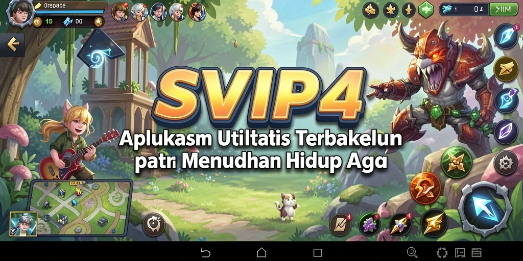 Tampilan aplikasi SVIP4 yang menunjukkan fitur utilitas terbaik.