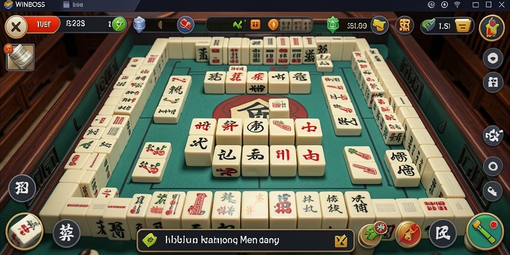 Tampilan gameplay Mahjong yang seru di WINBOSS.