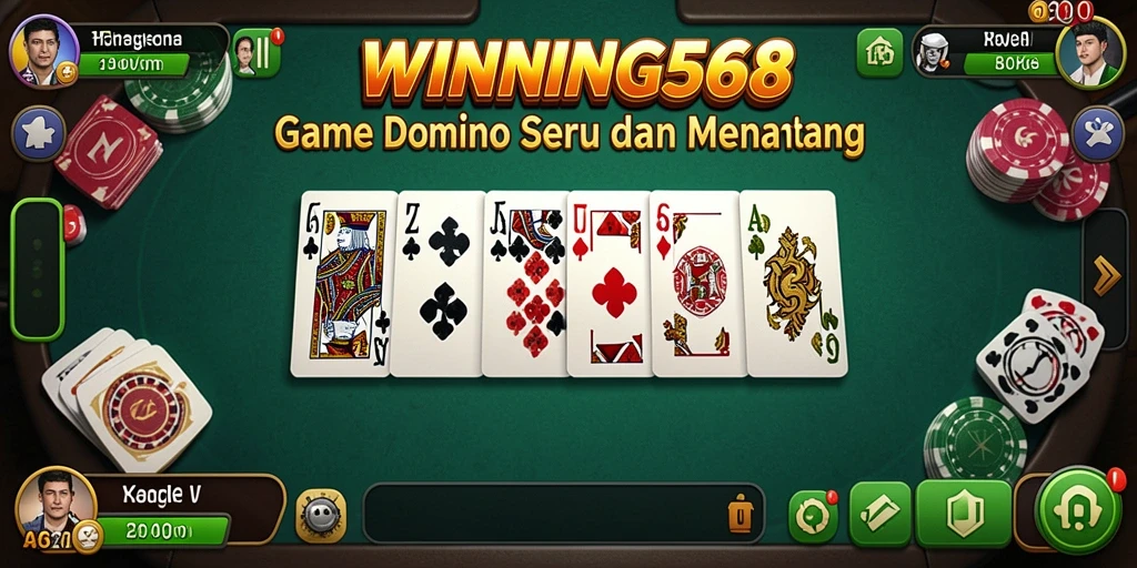 Tangkapan layar menunjukkan pengalaman seru bermain Domino.