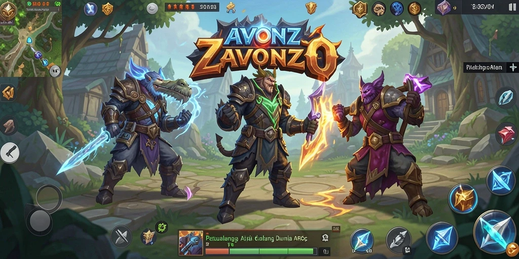 Menampilkan aksi seru dalam dunia fantasi ZAVONZO.